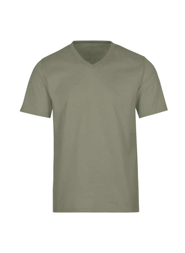 Trigema T-Shirt »TRIGEMA V-Shirt DELUXE Baumwolle« 1 Stk.
