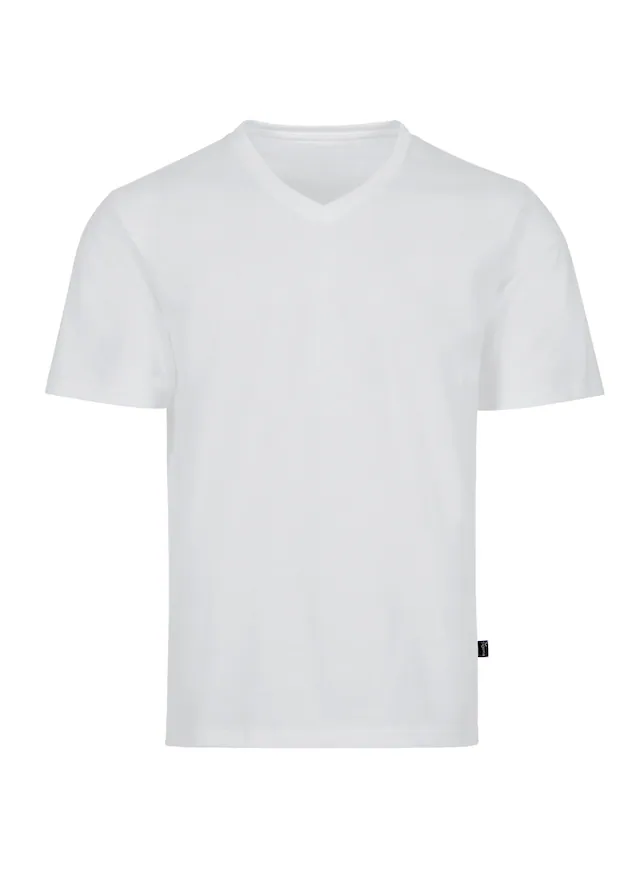 Trigema T-Shirt »TRIGEMA V-Shirt DELUXE Baumwolle« 1 Stk.