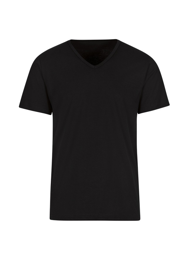 Trigema T-Shirt »TRIGEMA T Shirt aus Biobaumwolle mit V-Ausschnitt« 1