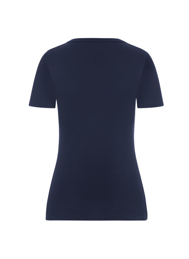 Trigema T-Shirt »TRIGEMA V-Shirt aus Baumwolle/Elastan« 1 Stk.