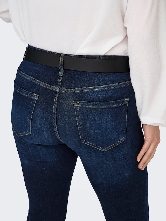 ONLY CARMAKOMA Skinny-fit-Jeans »CARWILLY REG SK ANK JNS« in washed-out Optik