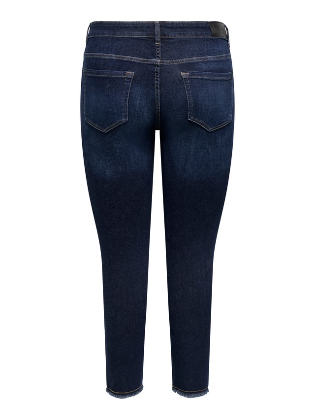ONLY CARMAKOMA Skinny-fit-Jeans »CARWILLY REG SK ANK JNS« in washed-out Optik