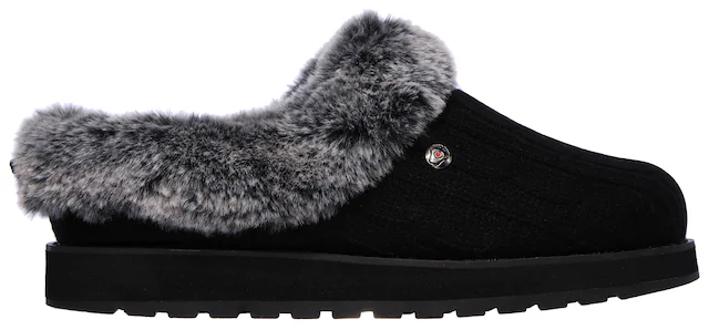 Skechers Pantoffel »KEEPSAKES - ICE ANGEL« Hausschuh in Strick-Optik