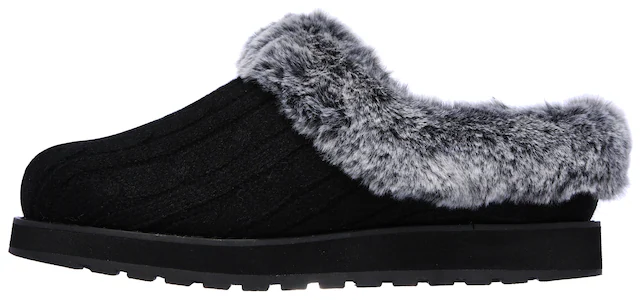 Skechers Pantoffel »KEEPSAKES - ICE ANGEL« Hausschuh in Strick-Optik