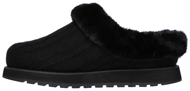 Skechers Pantoffel »KEEPSAKES - ICE ANGEL« Hausschuh in Strick-Optik