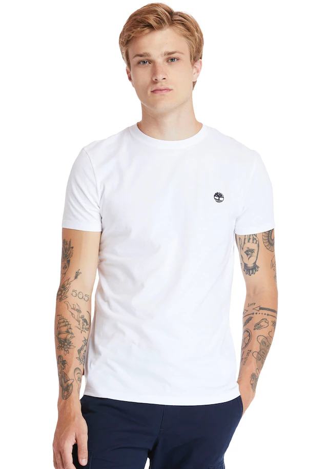 Timberland T-Shirt »DUNSTAN RIVER Short Sleeve Tee« mit Logostickerei, aus Baumwolle