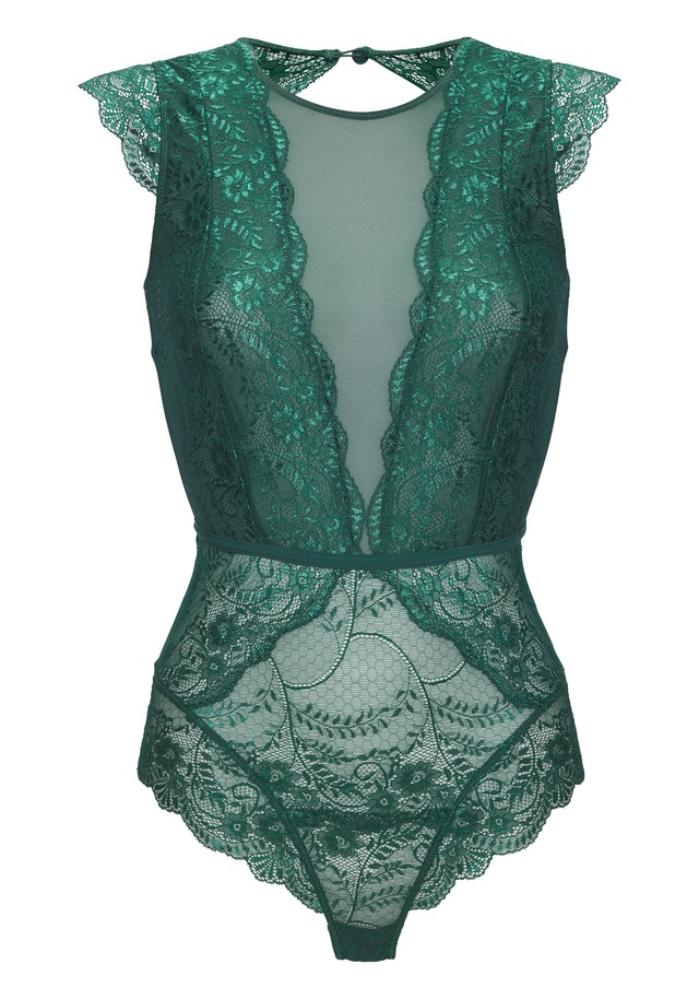 LASCANA Body », Body ohne Bügel, Spitzenbody in transparenter Optik« , sexy Unterwäsche, sexy Dessous, Reizwäsche Damen