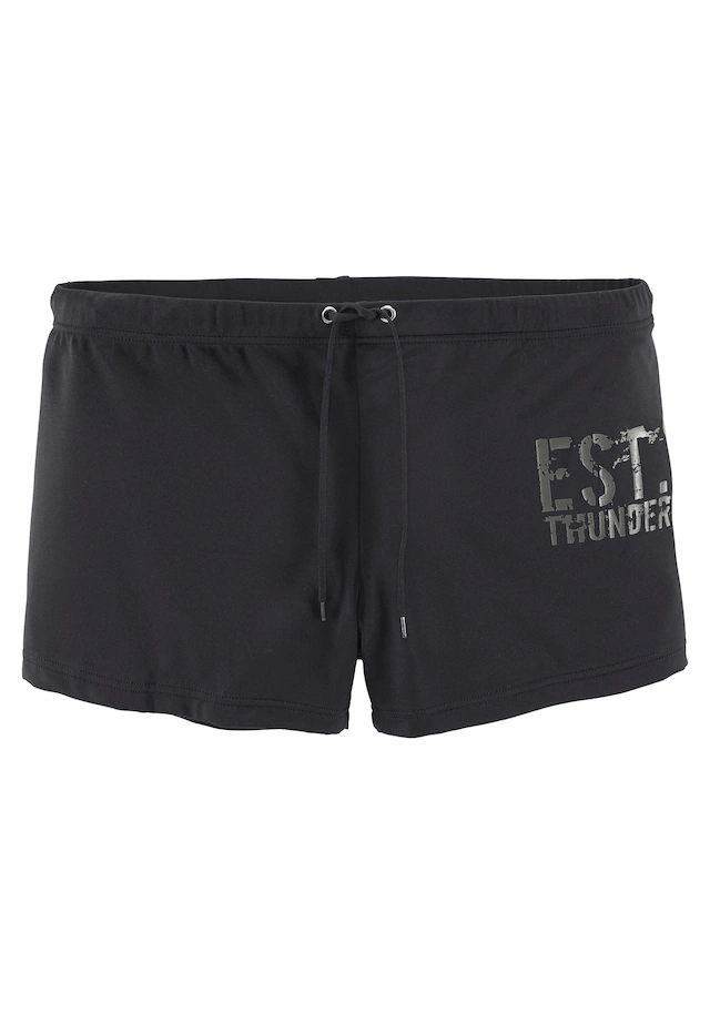 Bruno Banani Boxer-Badehose mit seitlichem Print