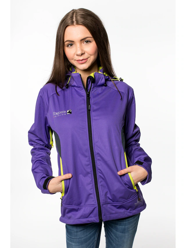 DEPROC Active Softshelljacke »Downton Peak WOMEN« mit Kapuze auch in Großen Größen erhältlich