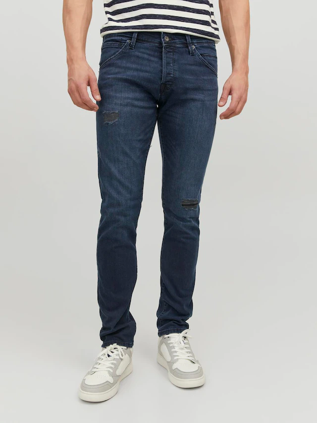 Jack & Jones Slim-fit-Jeans »JJIGLENN – Slim-Fit-Jeans mit niedriger Leibhöhe« Used, modisch, slim fit, Denim/Jeans