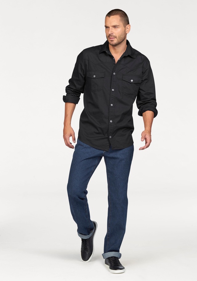 Arizona Regular-fit-Jeans »James« regular fit, gerades Bein, Five-Pocket-Form, normale Leibhöhe
