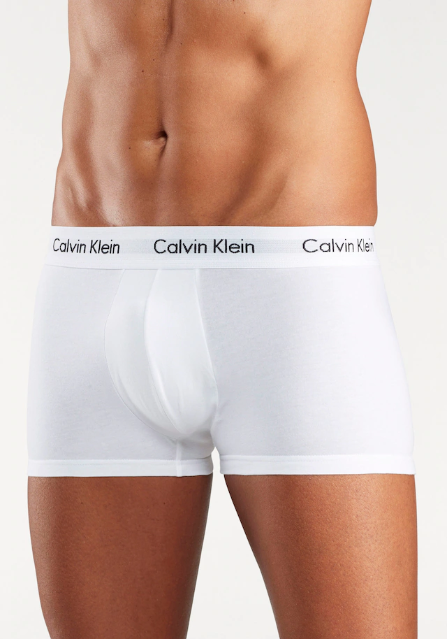 Calvin Klein Underwear Trunk »Low Rise Trunk 3 PACK« 3 Stk. mit weißem Webbund