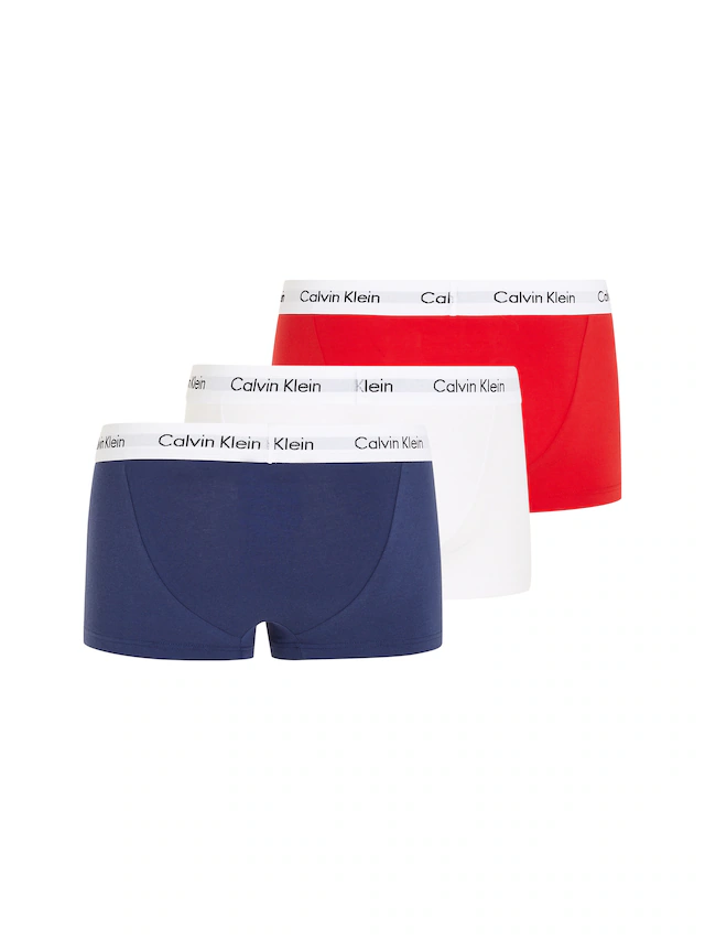 Calvin Klein Underwear Trunk »Low Rise Trunk 3 PACK« 3 Stk. mit weißem Webbund