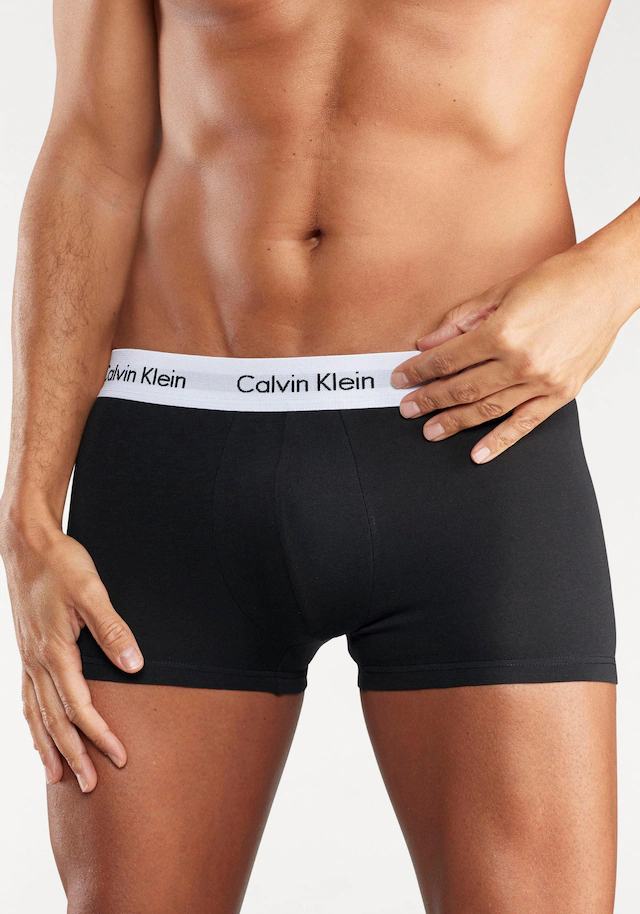 Calvin Klein Underwear Trunk »Low Rise Trunk 3 PACK« 3 Stk. mit weißem Webbund