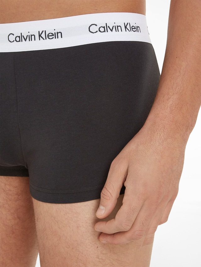 Calvin Klein Underwear Trunk »Low Rise Trunk 3 PACK« 3 Stk. mit weißem Webbund