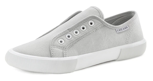 LASCANA Sneaker »Slip-On-Sneaker,« Slipper, Halbschuh bequem zum Reinschlüpfen VEGAN
