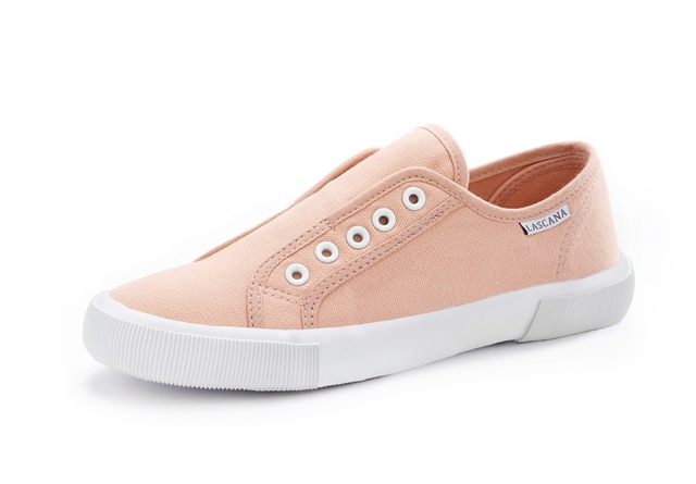 LASCANA Sneaker »Slip-On-Sneaker,« Slipper, Halbschuh bequem zum Reinschlüpfen VEGAN