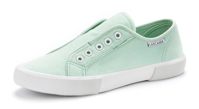 LASCANA Sneaker »Slip-On-Sneaker,« Slipper, Halbschuh bequem zum Reinschlüpfen VEGAN