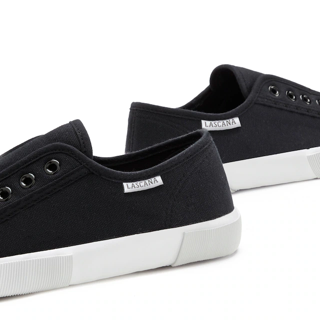 LASCANA Sneaker »Slip-On-Sneaker,« Slipper, Halbschuh bequem zum Reinschlüpfen VEGAN