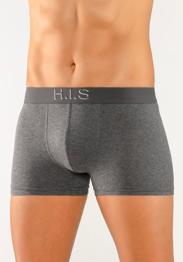 H.I.S Boxer »Boxershorts für Herren« Packung, 5 Stk. Logo Webbund mit 3D Effekt