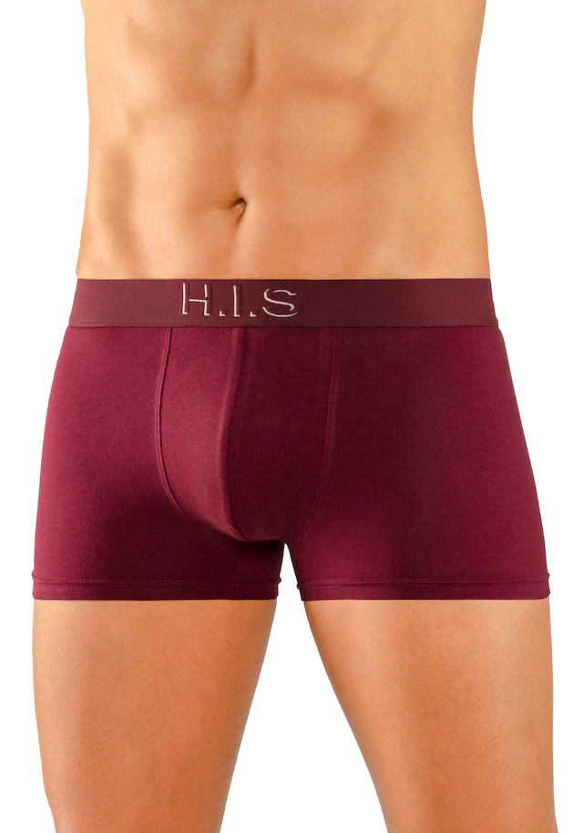 H.I.S Boxer »Boxershorts für Herren« Packung, 5 Stk. Logo Webbund mit 3D Effekt