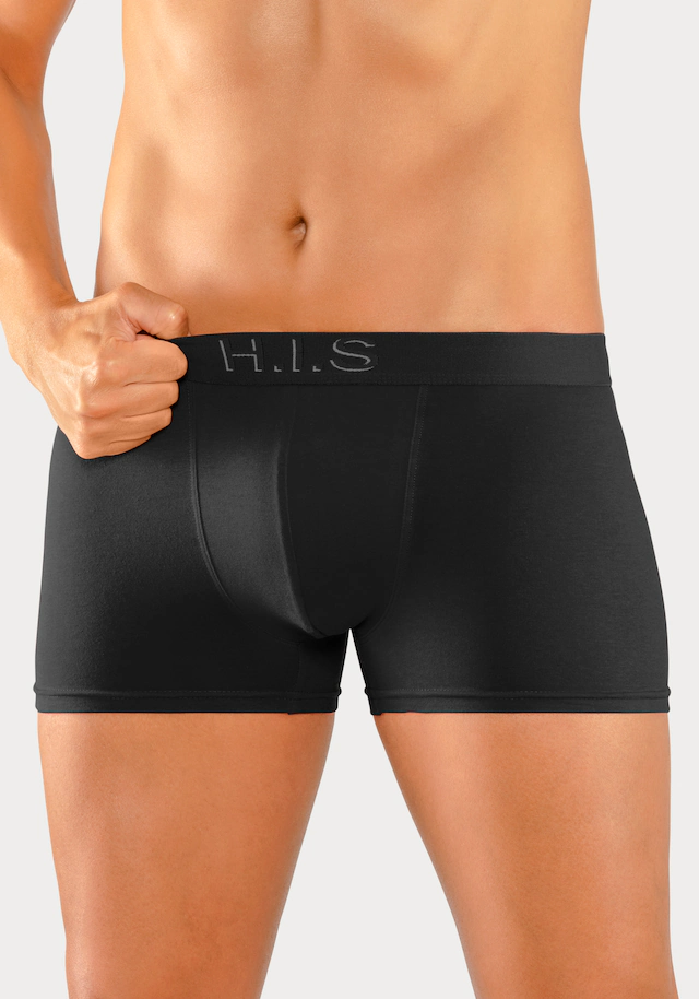 H.I.S Boxer »Boxershorts für Herren« Packung, 5 Stk. Logo Webbund mit 3D Effekt