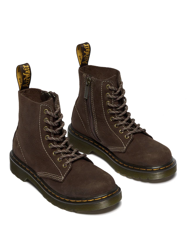 DR. MARTENS Schnürstiefel »8 Eye Boot ROMARIO« Kinderschuh, Freizeitstiefel mit zusätzlichem Innenreißverschluss
