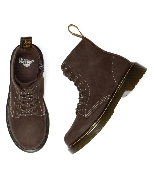 DR. MARTENS Schnürstiefel »8 Eye Boot ROMARIO« Kinderschuh, Freizeitstiefel mit zusätzlichem Innenreißverschluss