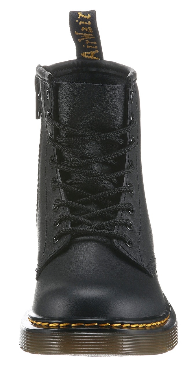 DR. MARTENS Schnürstiefel »8 Eye Boot ROMARIO« Kinderschuh, Freizeitstiefel mit zusätzlichem Innenreißverschluss