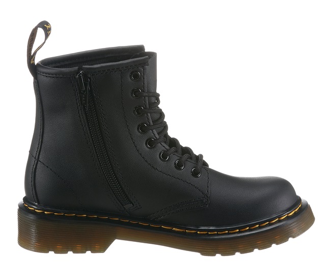 DR. MARTENS Schnürstiefel »8 Eye Boot ROMARIO« Kinderschuh, Freizeitstiefel mit zusätzlichem Innenreißverschluss