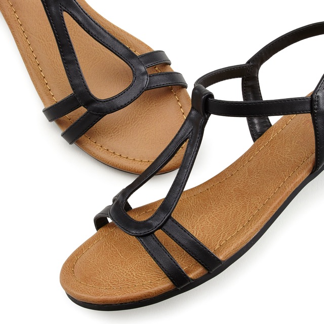 Vivance Sandale »offener Schuh« Sandalette, Sommerschuh mit raffinierten Riemchen VEGAN