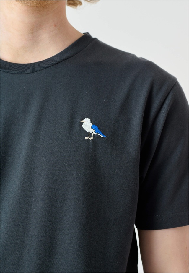 Cleptomanicx T-Shirt »Embro Gull« mit Gull-Stickerei