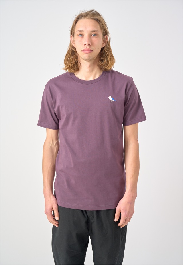 Cleptomanicx T-Shirt »Embro Gull« mit Gull-Stickerei