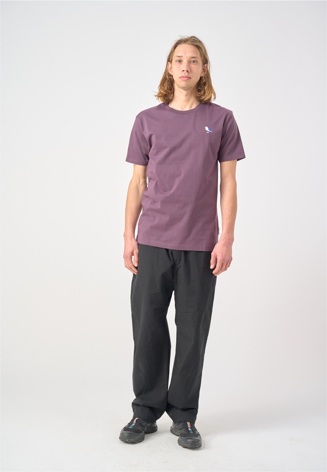 Cleptomanicx T-Shirt »Embro Gull« mit Gull-Stickerei