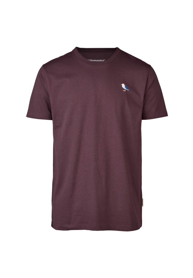 Cleptomanicx T-Shirt »Embro Gull« mit Gull-Stickerei
