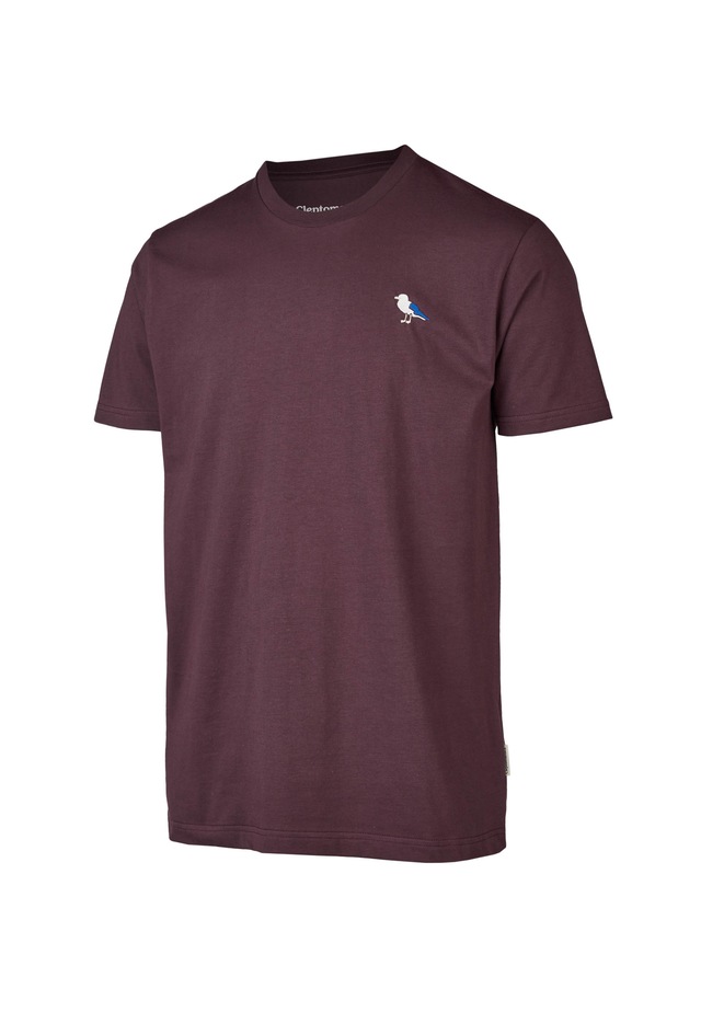 Cleptomanicx T-Shirt »Embro Gull« mit Gull-Stickerei