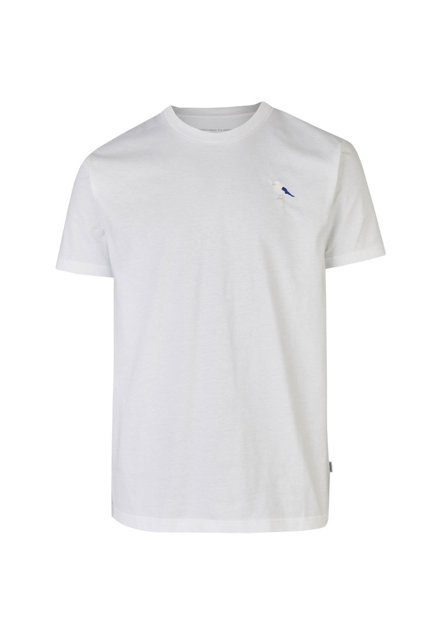 Cleptomanicx T-Shirt »Embro Gull« mit Gull-Stickerei