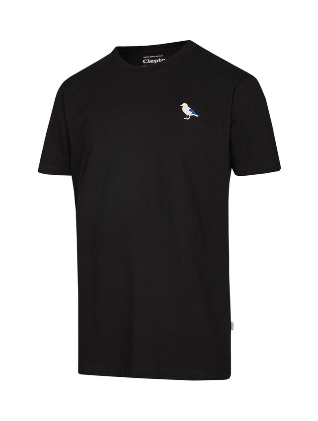 Cleptomanicx T-Shirt »Embro Gull« mit Gull-Stickerei