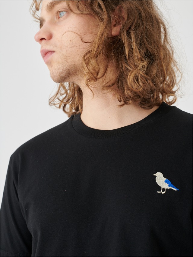 Cleptomanicx T-Shirt »Embro Gull« mit Gull-Stickerei