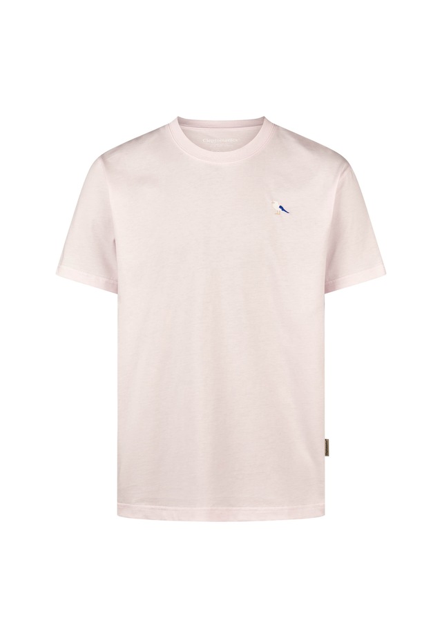 Cleptomanicx T-Shirt »Embro Gull« mit Gull-Stickerei