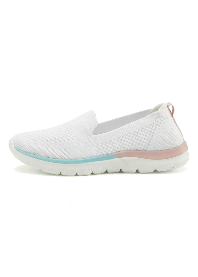 LASCANA Slipper »Halbschuh, Sneaker, Slip-On-Sneaker,« aus bequemen Textil-Material zum Reinschlüpfen VEGAN