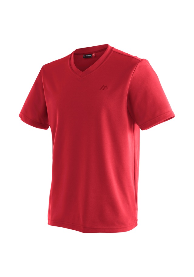 Maier Sports T-Shirt »Wali« Herren Kurzarmshirt, leichtes Sommer Funktionsshirt, V-Ausschnitt