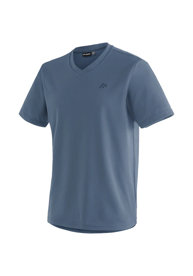 Maier Sports T-Shirt »Wali« Herren Kurzarmshirt, leichtes Sommer Funktionsshirt, V-Ausschnitt