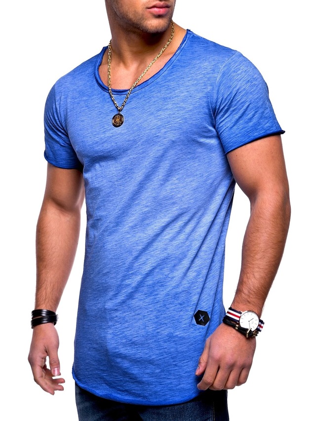 behype T-Shirt »DUST« 1 Stk. mit Rundhals-Ausschnitt