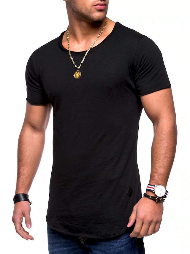 behype T-Shirt »DUST« 1 Stk. mit Rundhals-Ausschnitt