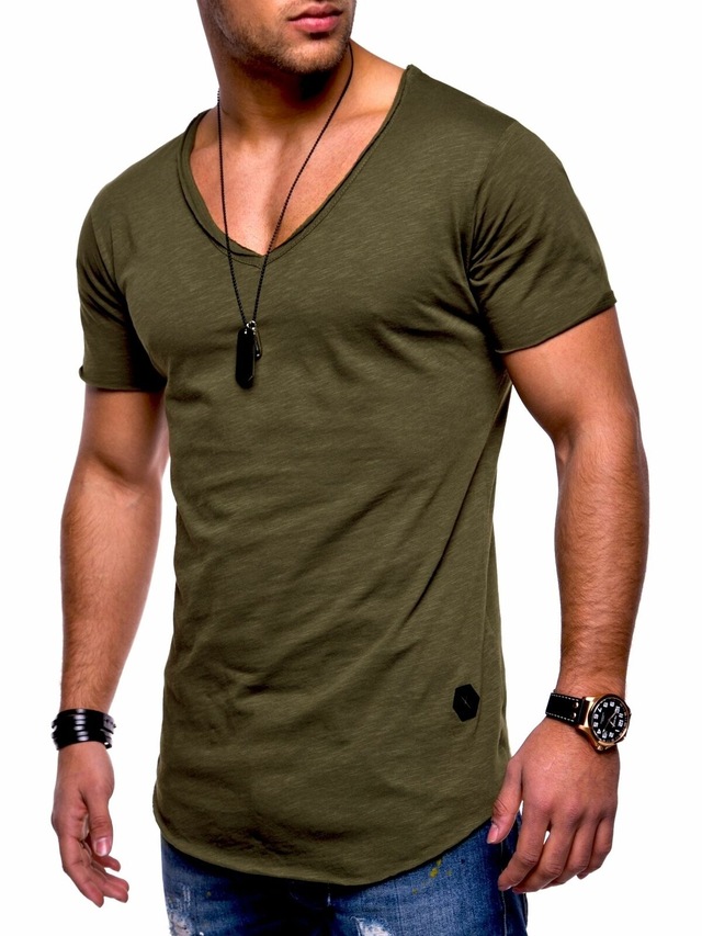 behype T-Shirt »NUKE« 1 Stk. mit V-Ausschnitt