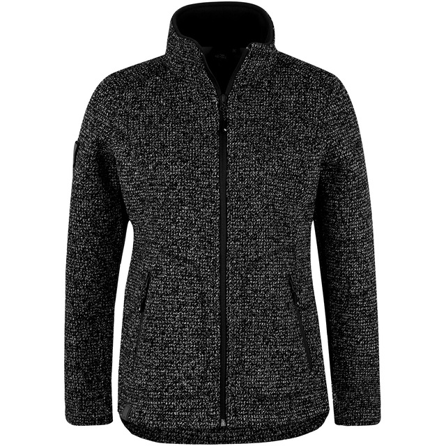 DEPROC Active Strickfleecejacke »KITTOBE LAKE WOMEN« mit Kapuze Kontrastreissverschluss