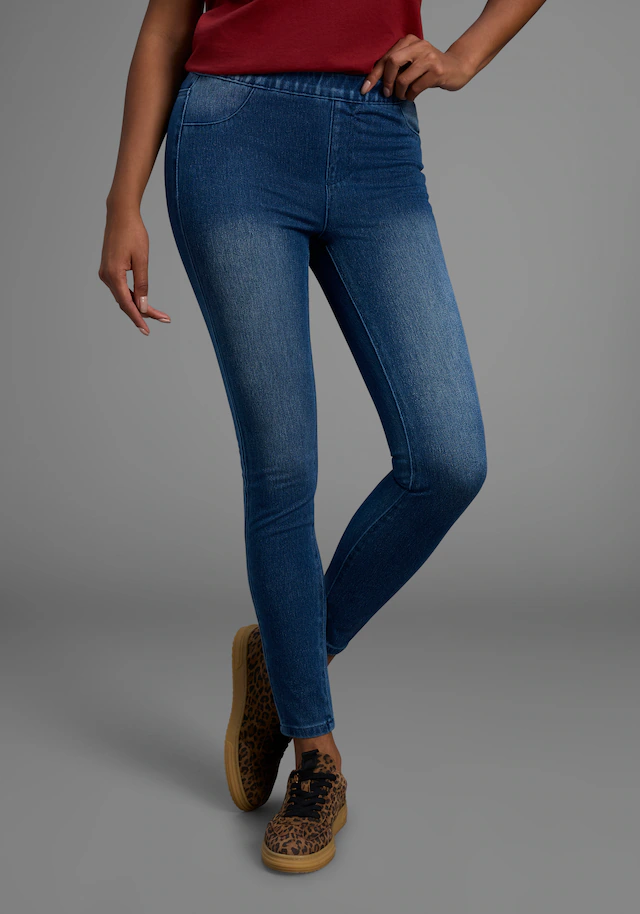 Arizona Jogg Pants »High Waist« extra-eng geschnitten, knöchellange Beinform, hoher Bund