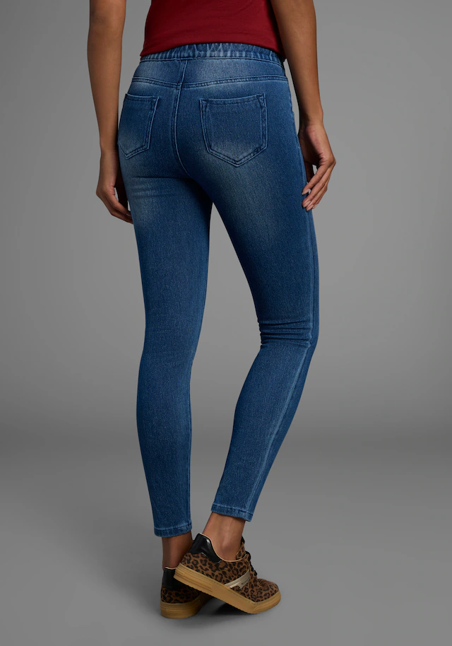 Arizona Jogg Pants »High Waist« extra-eng geschnitten, knöchellange Beinform, hoher Bund