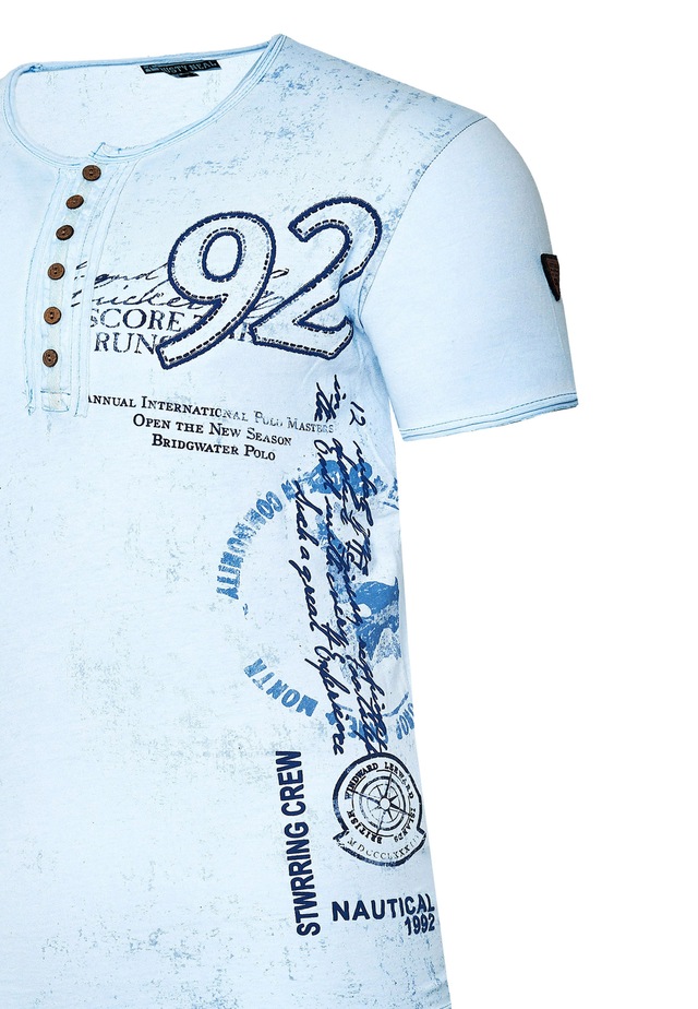 Rusty Neal T-Shirt mit seitlichem Print